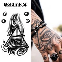 Temporäres Tattoo „Eyes Of Providence“, hält bis 15 Tage lang, magischer, wasserfester, semi-permanenter Aufkleber mit neuer Technologie.