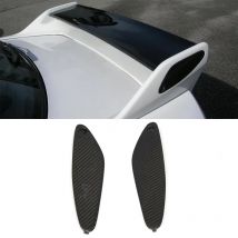 CARBON FIBER REAR SPOILER END CAPS W. LETTER FOR 93-98 R33 GTR