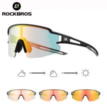 ROCKBROS Fahrradbrille Polarisierte photochrome Fahrradbrille UV400 Brille Brillen Sport Sonnenbrille MTB Rennradbrille