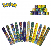Pokemon Pikachu Braccialetti Slap Snap Wrap Bracciale Anime Doll Personaggi Bambini Anello a mano Giocattoli per il regalo di Natale