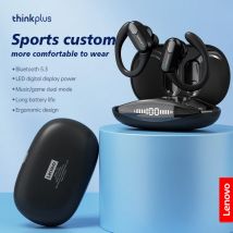 Oryginalne sportowe bezprzewodowe słuchawki Lenovo XT80 z mikrofonami, wyświetlaczem LED, dźwiękiem stereo Hi-Fi Bluetooth 5.3 TWS HeadphHeadphones