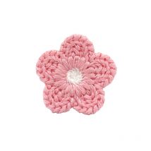 40Pcs 2.8cm Woolen Yarn Embroidery Flowers Patches Sew-on Appliques for Crafts Headwear Accessories DIY Hairpin Decor Ornaments