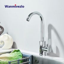 Rubinetto da cucina Lavelli da ponte Rubinetto ad arco alto Girevole da 360 gradi Miscelatore acqua calda fredda