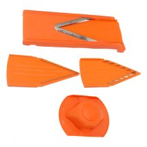 Manueller Gemüses ch neider Mandoline Gemüses ch neider großer Rahmen praktischer Handschutz Edelstahl klinge Küchengeräte