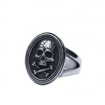 2022 NEW Men's 316L stainless steel rings Vintage High Polished Vampire Skull Biker Rocker Ring Boy Heavy Metal Gothic  jewelry