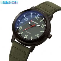 SYNOKE Männer Quarzuhr Mode Einfache Business Gürtel Retro Quarzuhr Für Männer Uhr Student Armbanduhr Sport Nicht Mechanische