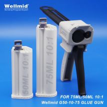 50ml 75ml 10:1 adesivi pistola di erogazione Kit 2K Dispenser di miscelazione portatile a doppio tubo Loctite ARALDITE 3M cartucce AB pistola per colla