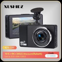 XUSHIDZ 2K WiFi Dash Camera fotocamera anteriore e posteriore videocamera per auto videoregistratore per veicoli DVR visione notturna Dashcam Dual-Channel HDR