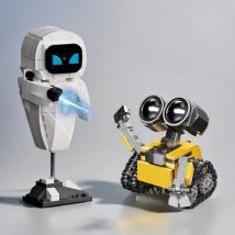 Wall.E Eve Kit modello di assemblaggio robot a piccole particelle Action Figure Boy Giocattolo educativo da collezione senza effetti speciali
