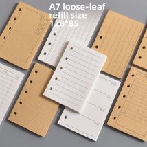A7 Craft Loseblatt-Notizbuch, Nachfüllung, Spiralbinder, Innenseitenraster, leere Linie, Tagebuch, Agenda, Planer, Schulbriefpapier