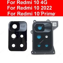 For Xiaomi Redmi 10 2022 Prime 4G Camera Glass Lens Frame Rear Camera Glass Lens Holder Cell Phone Spare Replacement Parts