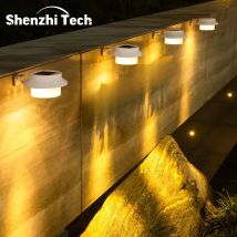 3LED Solar Outdoor Licht Geländer Wasserdichte Dekoration Lampe Licht Sensor Steuerung Laterne für Wand Zaun Waschbecken Camping Induktion