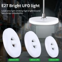 E27 led glühbirnen 220v 110v ufu led lampe faltbare led lampe e27 super helle fluor zierende wohnzimmer garagen leuchten decken leuchte