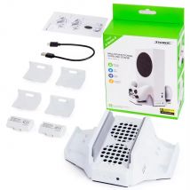 TYX-0663 Multifunctional Vertical Cooling Stand For Xboxes Series S Console Holder Dual Charging Base Cooler Station