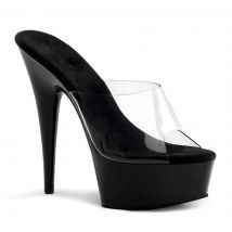 Schuhe Frau Slipper Elegante High Heels 15 CM Schwere boden Neue 2025 Sommer Feine Maultiere Plattform Außerhalb Damen Hausschuhe schuhe
