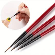 3 teile/satz Nail art Liner Malerei Pinsel Dünne Streifen Linie Zeichnung Stift DIY UV Gel Tipps Französisch Design Maniküre Werkzeuge