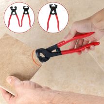 1/2 Pcs Glass Tile Nippers Set with Nonslip Handle Heavy Duty Wheeled Glass Mosaic Nipper and Hd Ceramic Tile Nipper for Cutting