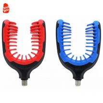 1pc Ruten gestelle tpr gummi beschichtete große Halterung Kopf Lager Lager Angeln Silikon Halterung Kopf Feeder Angel werkzeuge Ausrüstung Zubehör