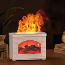 Neue Simulierte Kamin Luftbefeuchter Flamme Wirkung Aroma Öl Diffusor Hause Aromatherapie Luftbefeuchter Nebel Sprayer Luft Diffusor