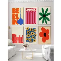 Abstract Mio Flowers Wall Art Posters Gallery Prints Canvas Decorative Painting Wall Decoration Mural Pictures Living Room Decor