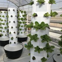 Vertical Aeroponic  Hydroponics System, Round Planting Tower, Family Farm, Indoor Greenhouse, Garden System