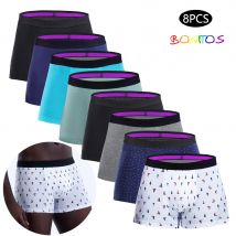 8 stücke Herren Höschen sexy Homme Unterhose feste Unterwäsche für Mann Baumwolle Herren Boxershorts Herren Trunks Boxershorts Set Calecon