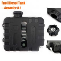 5L Luft-Dieselheizung, Kraftstofftank, Oi-Dieselspeicher mit Deckel für Auto, LKW, Wohnmobil, Wohnwagen, starker Hartplastik, Schwarz
