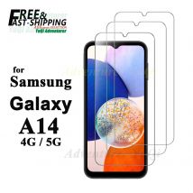 Displayschutzfolie für Samsung Galaxy A14 5G 4G, gehärtetes Glas, HD, kristallklar, 9H, hohes Aluminium, Anti