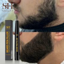 Waterproof Beard Pen Beard  Filler Pencil And Brush Beard Enhancer  Lasting Repair Moustache Coloring Shaping Tools Hair Pencil