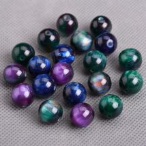 Runde Glänzend Blau Grün 6mm 8mm 10mm 12mm 16mm Harz Kunststoff Lose Perlen Lot Für schmuck Machen DIY Armband Erkenntnisse