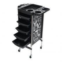 CNCEST carrello da salone multifunzionale con 5 cassetti e carrello da parrucchiere professionale di