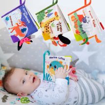  3D Visuelle Schwanz Tuch Buch Weiche Tuch Buch Rascheln Sound Baby Reißfest Montessori Pädagogisches Spielzeug 0-12 Monate baby Geschenke