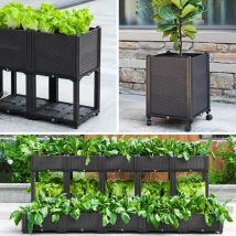 Garten-Wachstumsack, Garten, Jardin, Jardinage Ogrod, erhöhtes Pflanzenbett, Garten, Blumen, Blumen, Pflanzgefäß, Pflanzkiste mit Beinen, Tablett