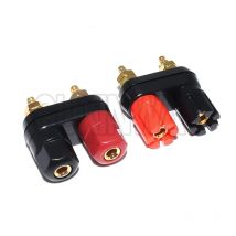 1PCS Banana Speaker Plug Jack Red Black Connector Amplifier Terminal Binding Post  Banana plugs Couple Terminals