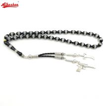 Messer pistolen Muslimischen Tasbih Armbänder 33 perlen Harz rosenkranz Einzigartige zubehör tesbih armband Islam Zubehör Mann der Misbaha rosenkranz
