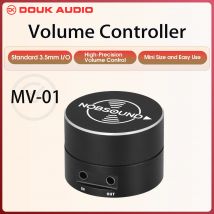 Douk Audio Passive Volumen Controller Knob 3,5mm I/O Mini Ton Controller für PC Verstärker Lautsprecher Linie Audio teller BOX