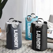 Großer Wäschekorb, faltbarer Wäschekorb aus Oxford-Stoff mit Aluminiumgriff, Übergröße für den Aufbewahrungsorganisator zu Hause