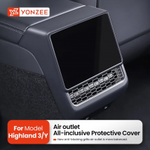 YZ Rear Air Vent Cover para Tesla 2024 Modelo 3 asiento trasero de alta tierra Accesorios Conditioner Outlet Filtro de Grilla Protector