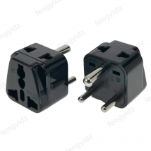 Universal 2 in 1 CE Copper India Pakistan South Africa power connector japan au eu us uk to india travel adapter plug Type D