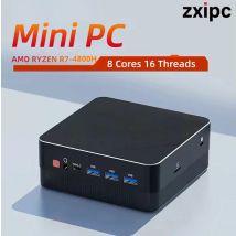 Mini PC Computer da gioco AMD Ryzen7 7730U R3 4300U 5500U Pocket Dual LAN WIFI6 4800H 5800H NUC Office DDR4 NVMe Quattro display
