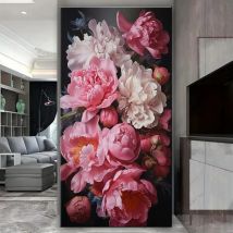 Wunderschöne Pfingstrosen-Blumen zum Selbermachen, Diamant-Gemälde, neu, 2025, komplett, quadratisch, rund, Diamant-Kunst, Stickerei, Kreuzstich-Set, Heimdekoration