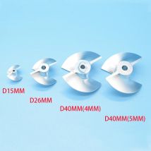 1pc rc jetboot cnc propeller 15mm /26mm/40mm 2 blätter prop aluminium legierung schraube für wassers chub köder boot