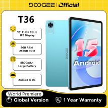 DOOGEE T36 Android 15 Tablet 12'' FHD+ 90Hz IPS Display 8GB 256GB Unisoc T620 Octa Core 8800mAh Large Battery Widevine L1