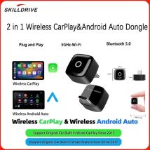 Skilldrive 2025 Ultra Mini Wireless CarPlay Adattatore Wireless Android Auto AI Smart Box Sistemi intelligenti per CarPlay cablato