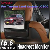 15,6-Zoll Android 13 Kopfstützenmonitor für Toyota Land Cruiser LC300 64G ROM Kabelloses CarPlay HDMI 4K WiFi Multimedia-Player für den Rücksitz