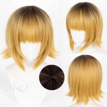 ND Mem-Cho Cosplay Wigs Oshi no Ko Cosplay Anime Brown Hair Wigs for Comic Con Coser Costume Party Heat Resistant Synthetic
