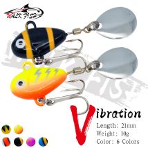 SPAZIERGANG FISCH 1PCS 10g 2,1 cm Neue Metall Mini VIB Mit Löffel Angeln Locken Pin Crankbait Vibration Spinner sinkende Köder Angelgerät