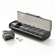 Tragbare 7-Tage-Pillendose, feuchtigkeitsbeständig, Medikamenten-Pillen-Organizer, Reise-Pillenetui mit BPA-freiem Material im Taschenformat für Vitamine