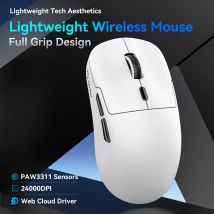 Ziyoulang A6 Mouse da gioco leggero E-sports a tre modalità Bluetooth 2.4G Mouse da gioco per PC PAW3311 RGB