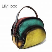 Multi-farbe Kuh Leder Kleine Größe Handtasche Dame Echtes Leder Multi-taschen Vintage Retro Nette